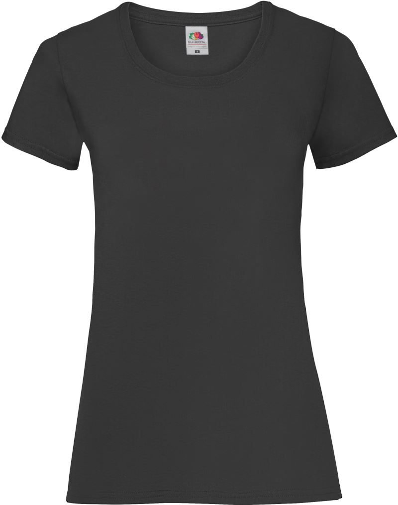 Fruit of the Loom Lady-Fit Valueweight T – Black