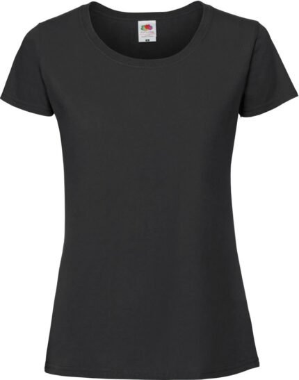 Fruit of the Loom Lady-Fit Iconic 195 T – Black