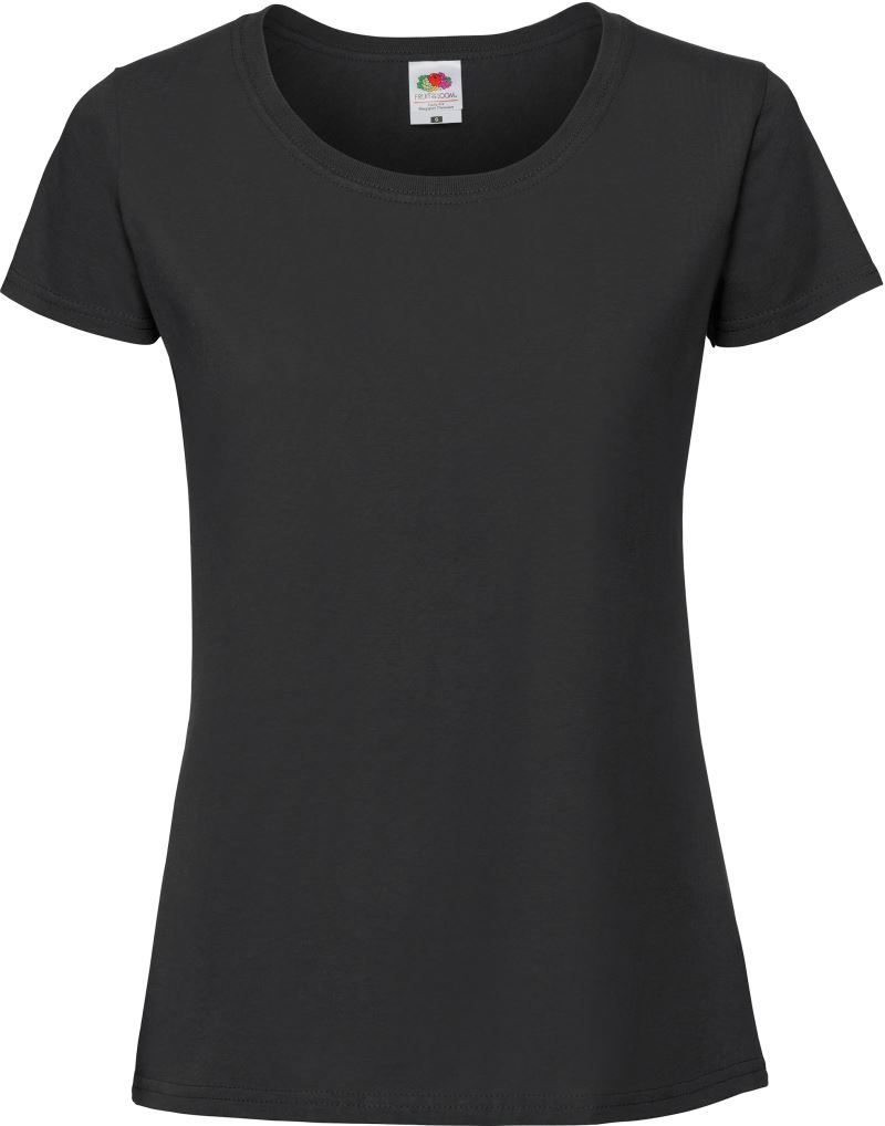 Fruit of the Loom Lady-Fit Iconic 195 T – Black