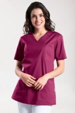 Ženska slip-on tunika Stretch – Berry