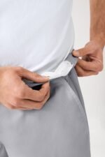 Unisex hlače Stretch s džepom na nogavici – Siva