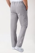 Unisex hlače Stretch s džepom na nogavici – Siva