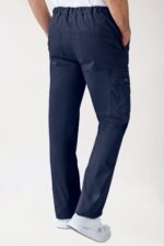 Unisex hlače Stretch s džepom na nogavici – Tamnoplava