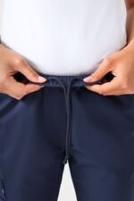 Ženske hlače Stretch ravnog kroja – Tamnoplava/Svijetloplava