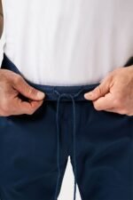 Muške hlače Stretch s elastičnim manžetama – Tamnoplava/Svijetloplava